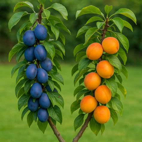 Duo švestka Časná Węgierka + Early Orange – sazenice s holým kořenem